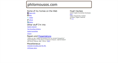 Desktop Screenshot of philomousos.com