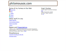 Tablet Screenshot of philomousos.com